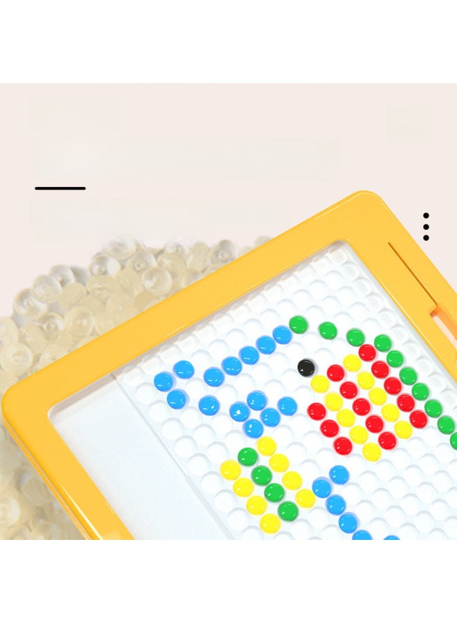 Magnetic Brush Drawing Board Jigsaw Puzzle Toy To Stimulate Children's Imagination, Concentration, Educational Thinking Training Drawing Board-Color:934 Kitten Yellow - Image 4